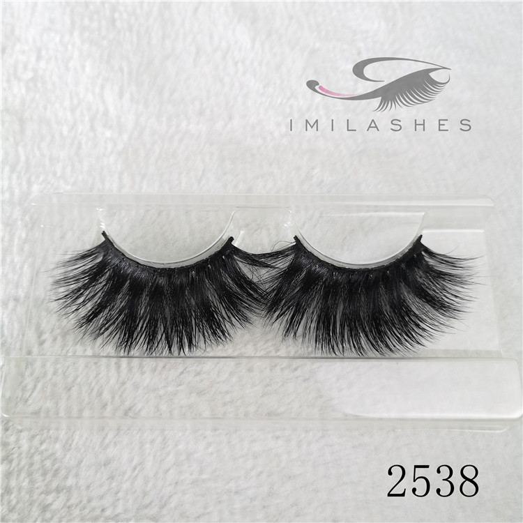 Real mink long fur eyelash extensions 3d 25mm lashes A-38